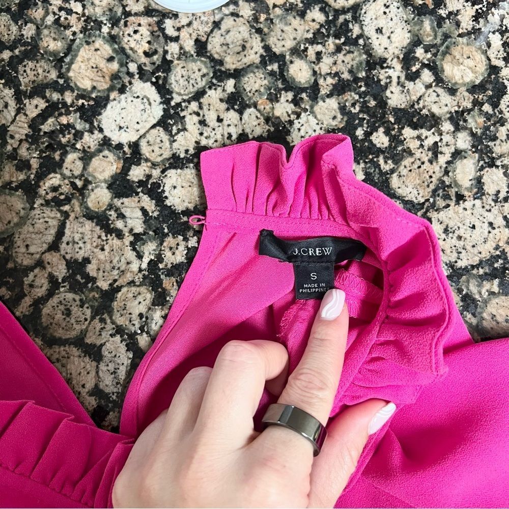 Chic Pink Ruffle Blouse - Picture 8 of 10